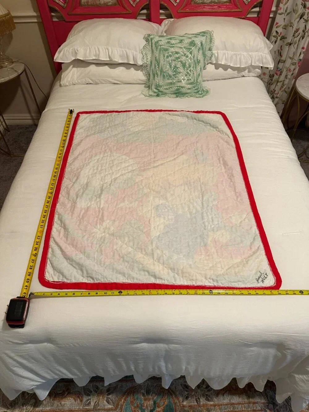 VTG 80s Huckleberry Pie Boy Strawberry Shortcake Thin Quilted Blanket
